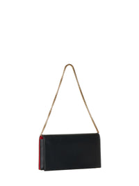 Ferragamo Women Black Double Gancini Mini Bag With Shoulder Strap