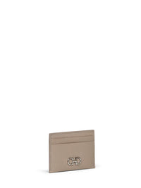 Ferragamo Women Warm Taupe Olive Gancini Credit Card Holder