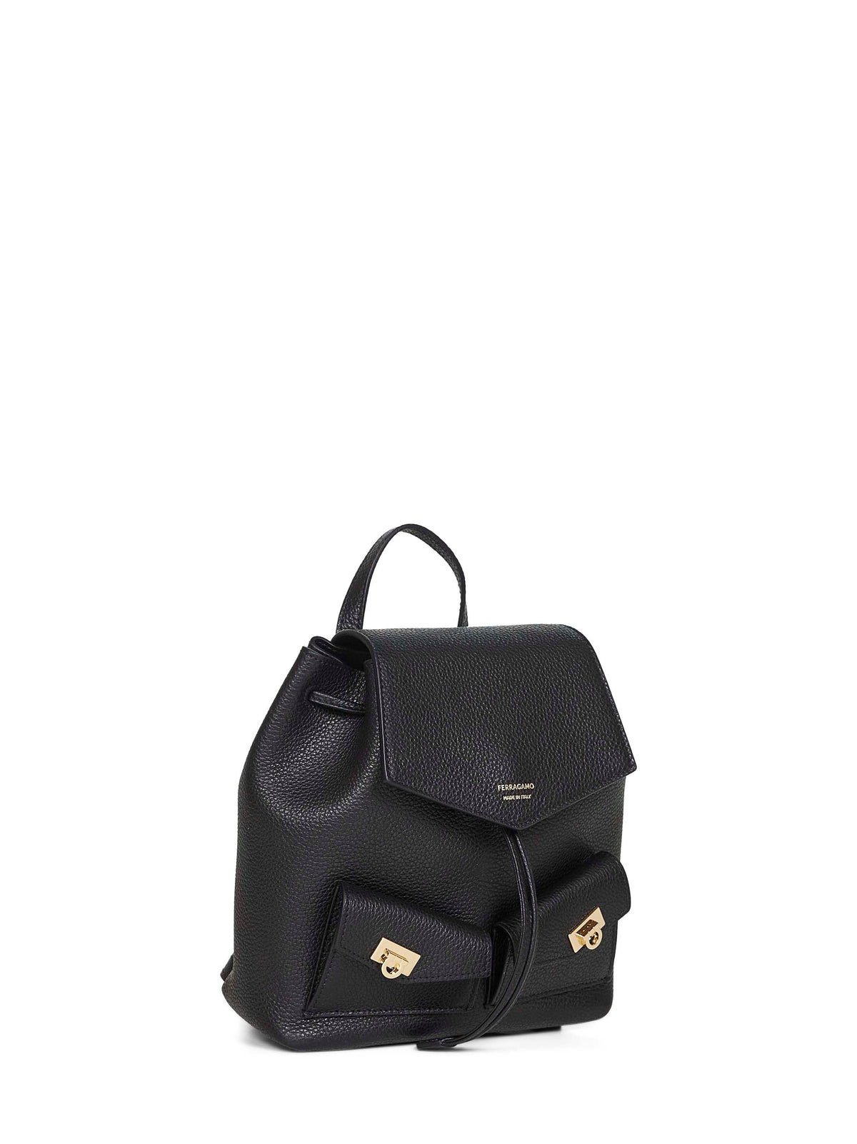 Ferragamo Women Black Harley Backpack