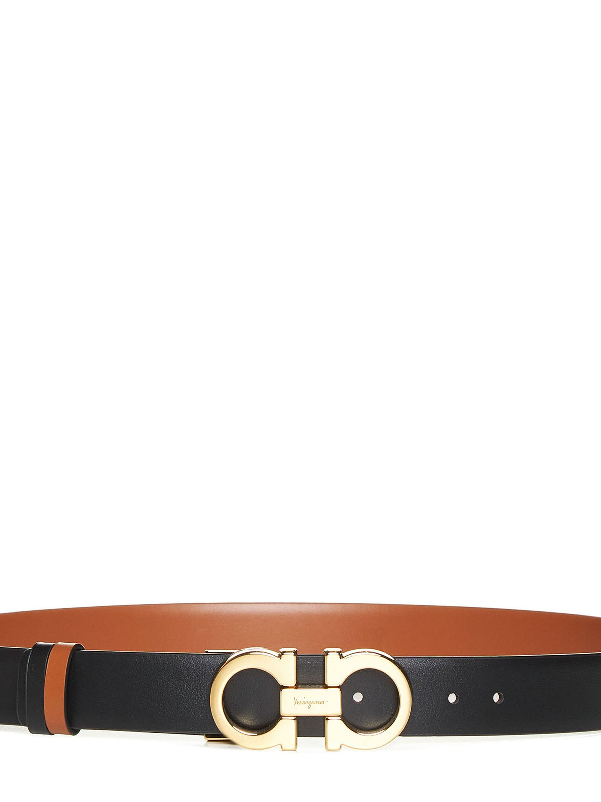 Ferragamo Women Ferragamo Reversible Leather Gancini Belt