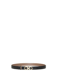 Ferragamo Women Caraway Seed Leather Gancini Reversible Belt
