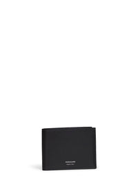 Ferragamo Men Black Palmellato Calfskin Leather Florence Classic Wallet