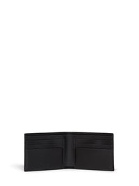 Ferragamo Men Black Palmellato Calfskin Leather Florence Classic Wallet
