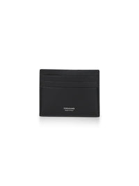 Ferragamo Men Black Leather Credit Card Holder
