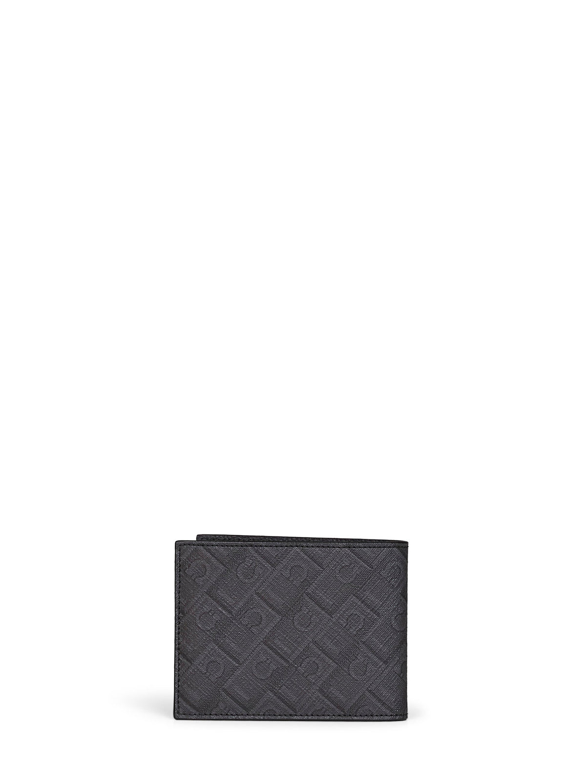 Ferragamo Men Black And Grey Ferragamo Monogram Wallet