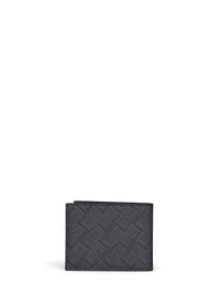 Ferragamo Men Black And Grey Ferragamo Monogram Wallet