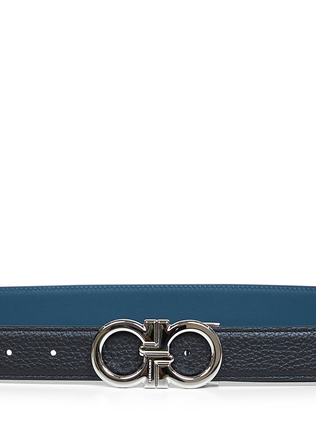 Ferragamo Men Two-Tone Gancini Reversible Belt