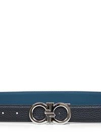 Ferragamo Men Two-Tone Gancini Reversible Belt