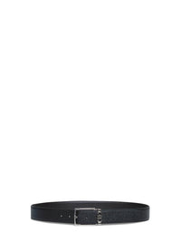 Ferragamo Men Black And Dark Brown Reversible Gancini Belt