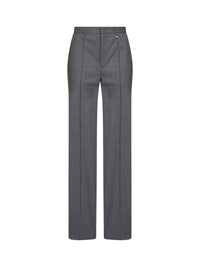 Giuseppe Di Morabito Women Dark Grey Virgin Wool Straight-Leg Tailored Trousers