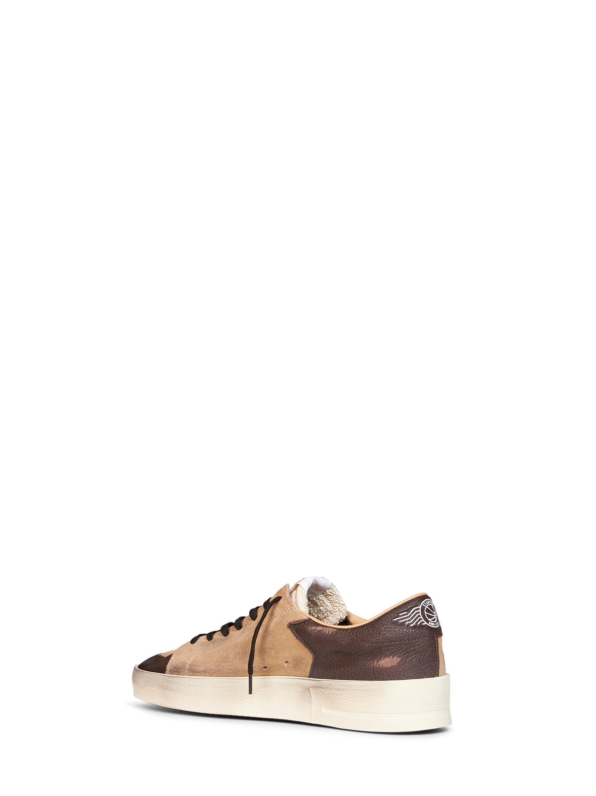 Golden Goose Men Beige Suede Stardan Sneakers