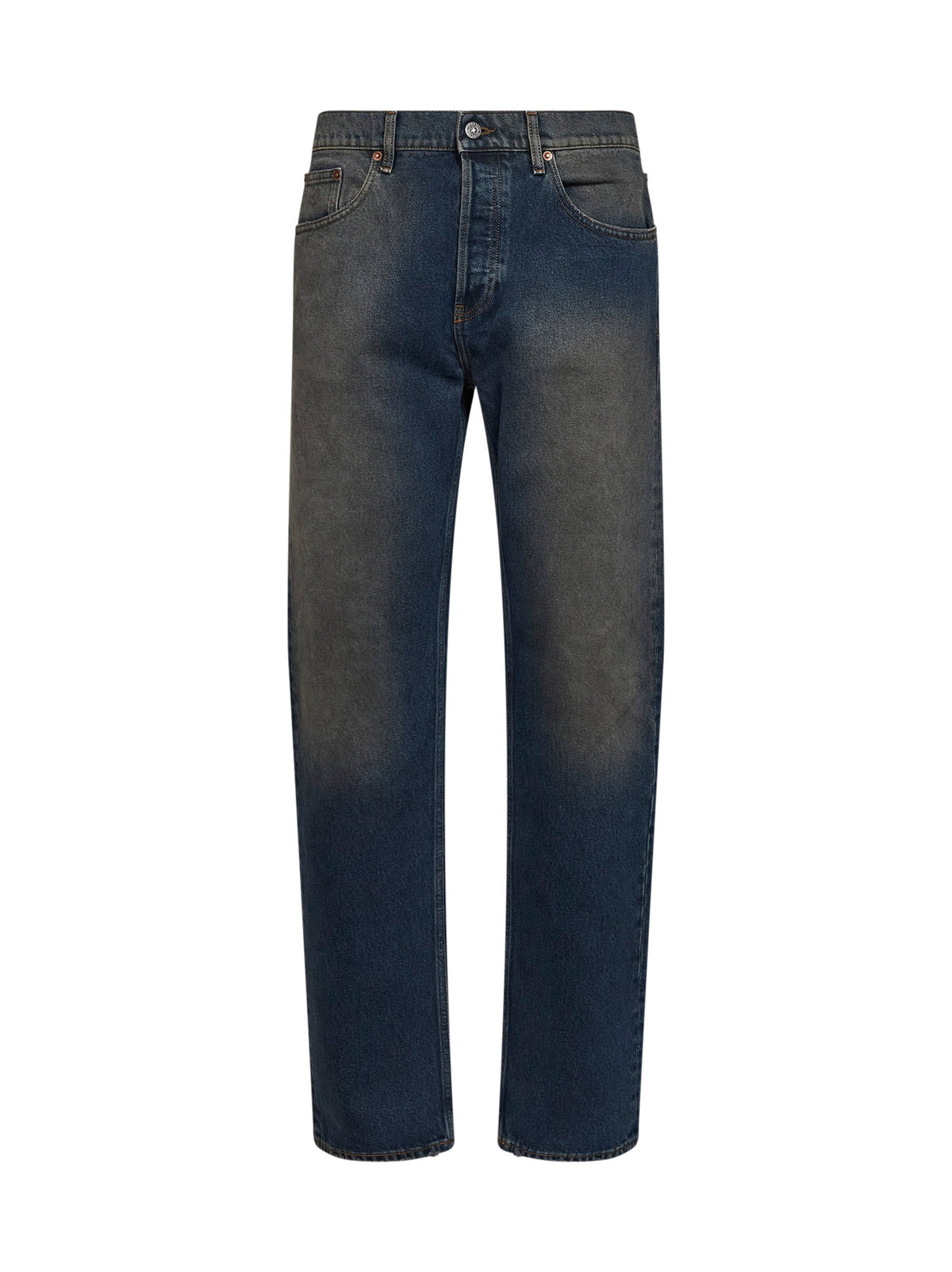 GOLDEN GOOSE Golden Goose Men Blue Cotton Denim Journey Patrick Straight Jeans
