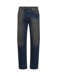 GOLDEN GOOSE Golden Goose Men Blue Cotton Denim Journey Patrick Straight Jeans