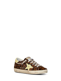 Golden Goose Women Leopard-Print Pony Skin Super-Star Sneakers
