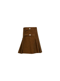 Golden Goose Women Amber Corduroy Pleated Mini Skirt