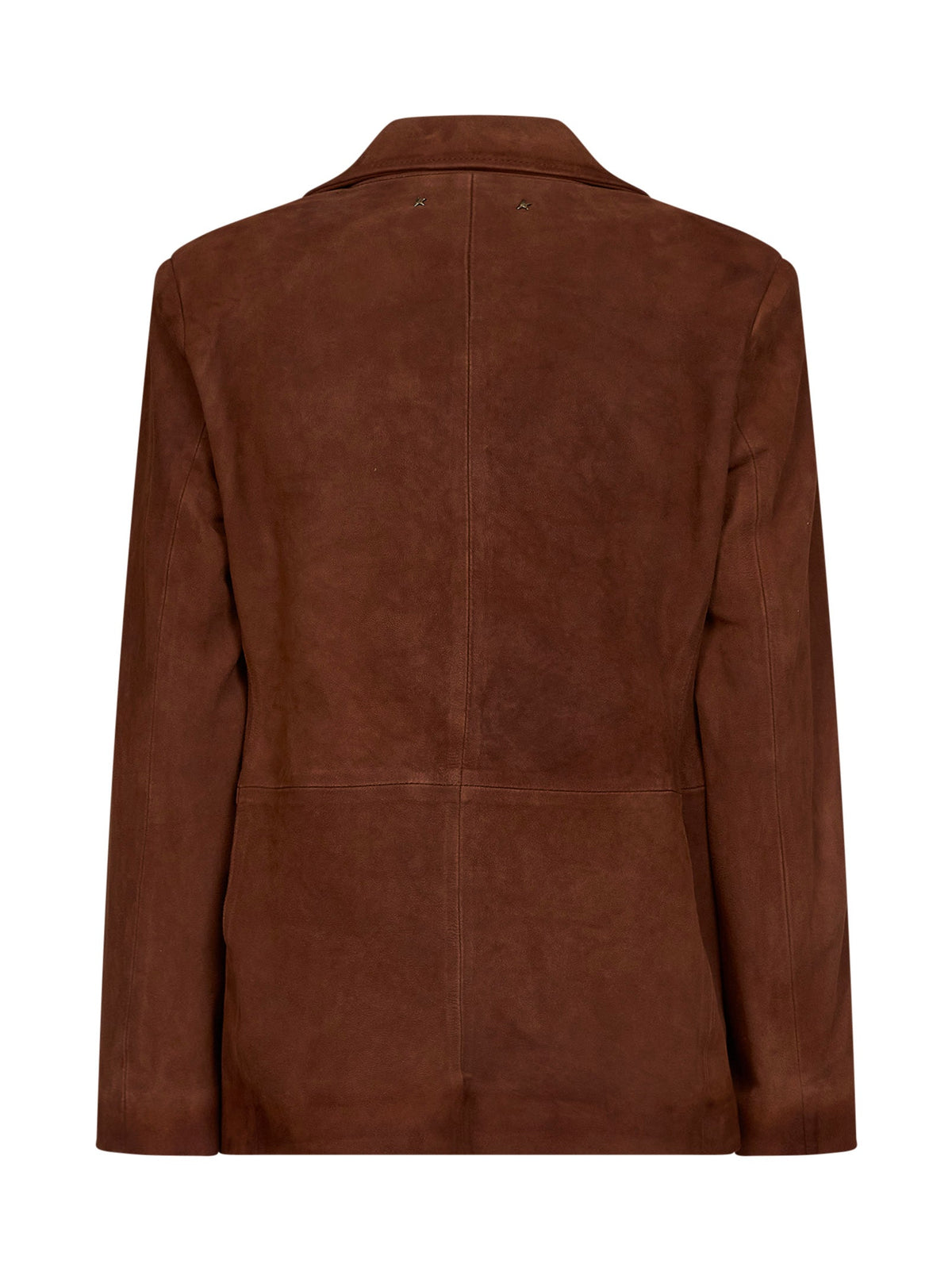 Golden Goose Women Brown Waxed Suede Robyn Blazer