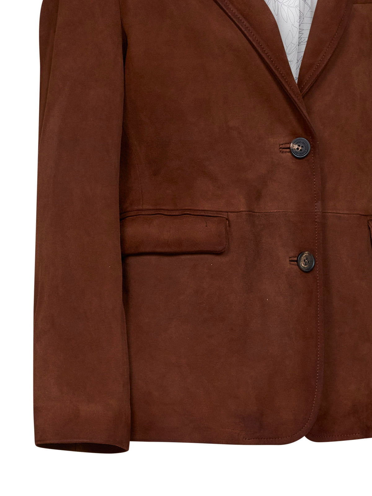 Golden Goose Women Brown Waxed Suede Robyn Blazer