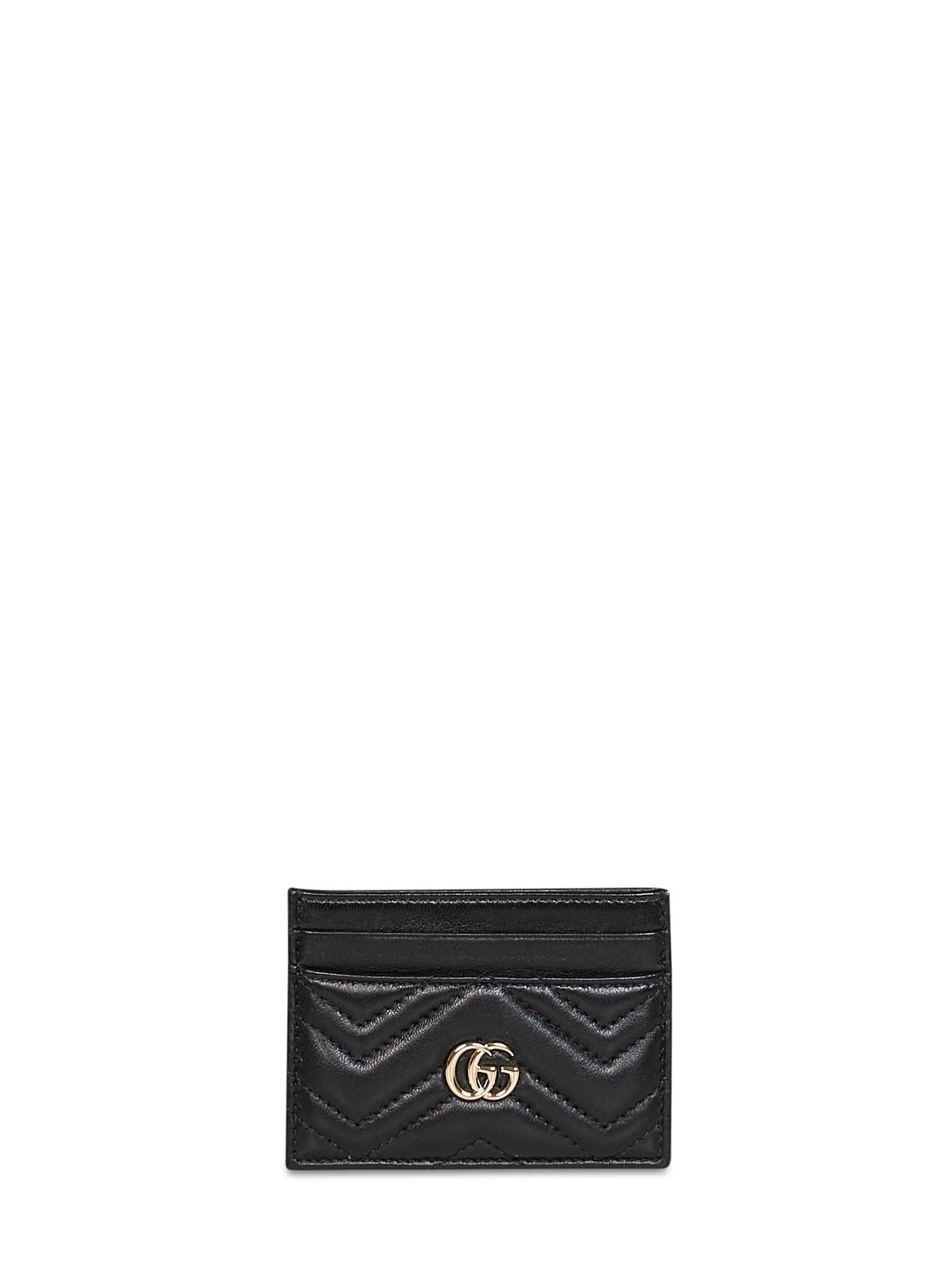 Gucci Women Black Gg Marmont Card Holder