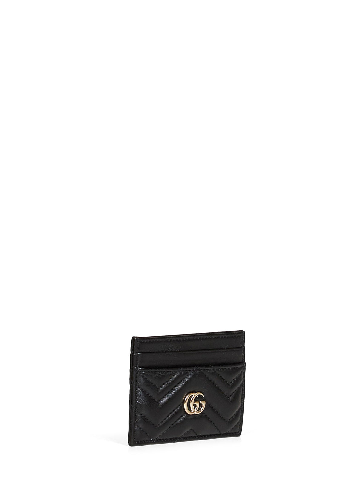 Gucci Women Black Gg Marmont Card Holder