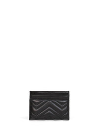Gucci Women Black Gg Marmont Card Holder