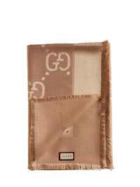 Gucci Women Gucci Silk Jacquard Scarf
