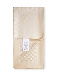 Gucci Women Ivory Gg Silk Carré