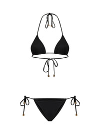 Gucci Women Black Sparkling Jersey Bikini