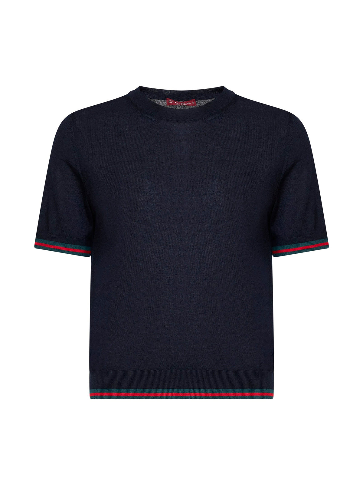 Gucci Women Blue Cashmere Knitted Top