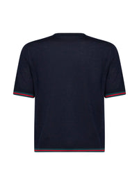 Gucci Women Blue Cashmere Knitted Top