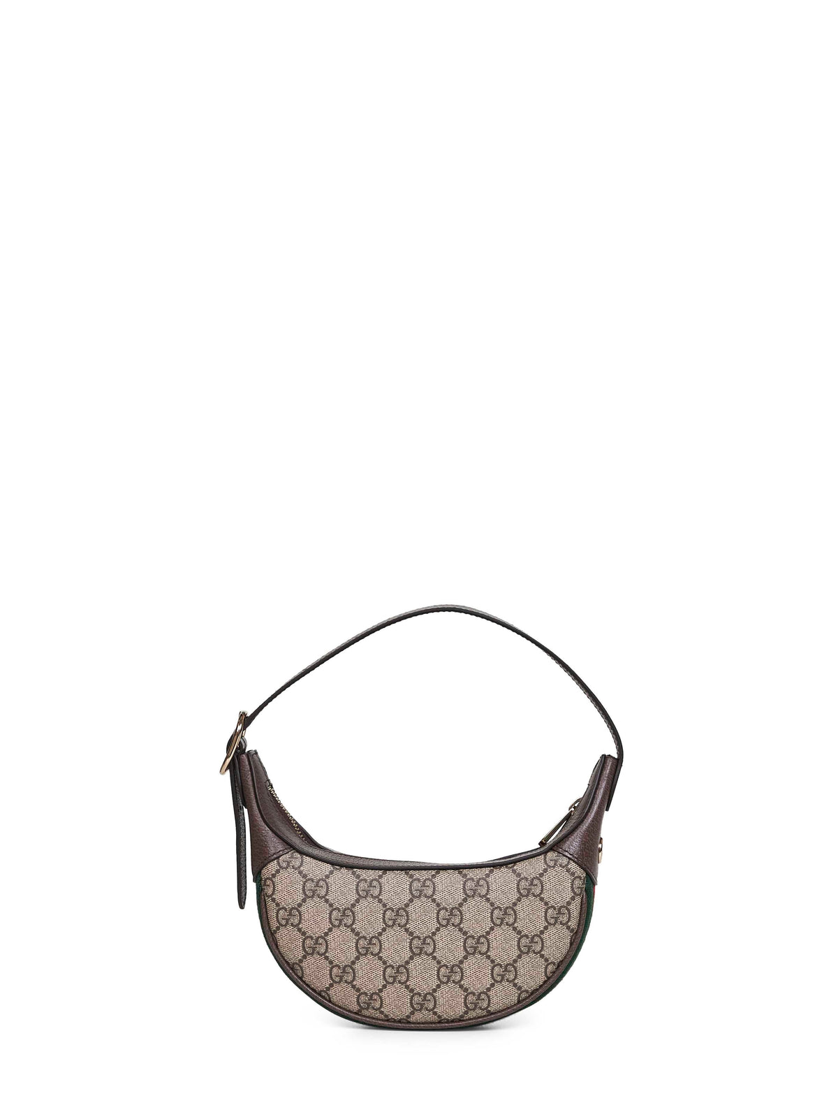 Gucci Women Beige And Dark Brown Ophidia Small Shoulder Bag