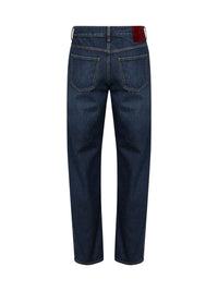 GUCCI Gucci Men Blue Slim-Fit Cotton Denim Jeans