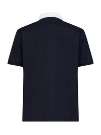 Gucci Men Blue Stretch Cotton Pique Polo Shirt
