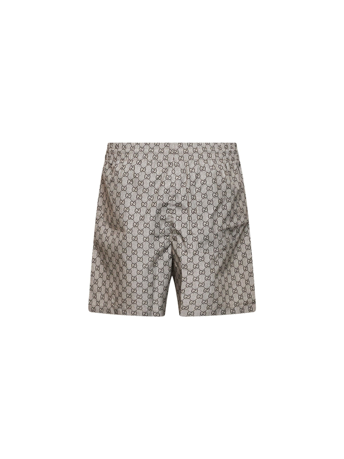 GUCCI Gucci Men Brown Printed Polyester Poplin Swimsuit