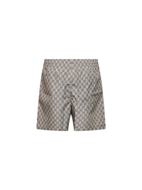 GUCCI Gucci Men Brown Printed Polyester Poplin Swimsuit