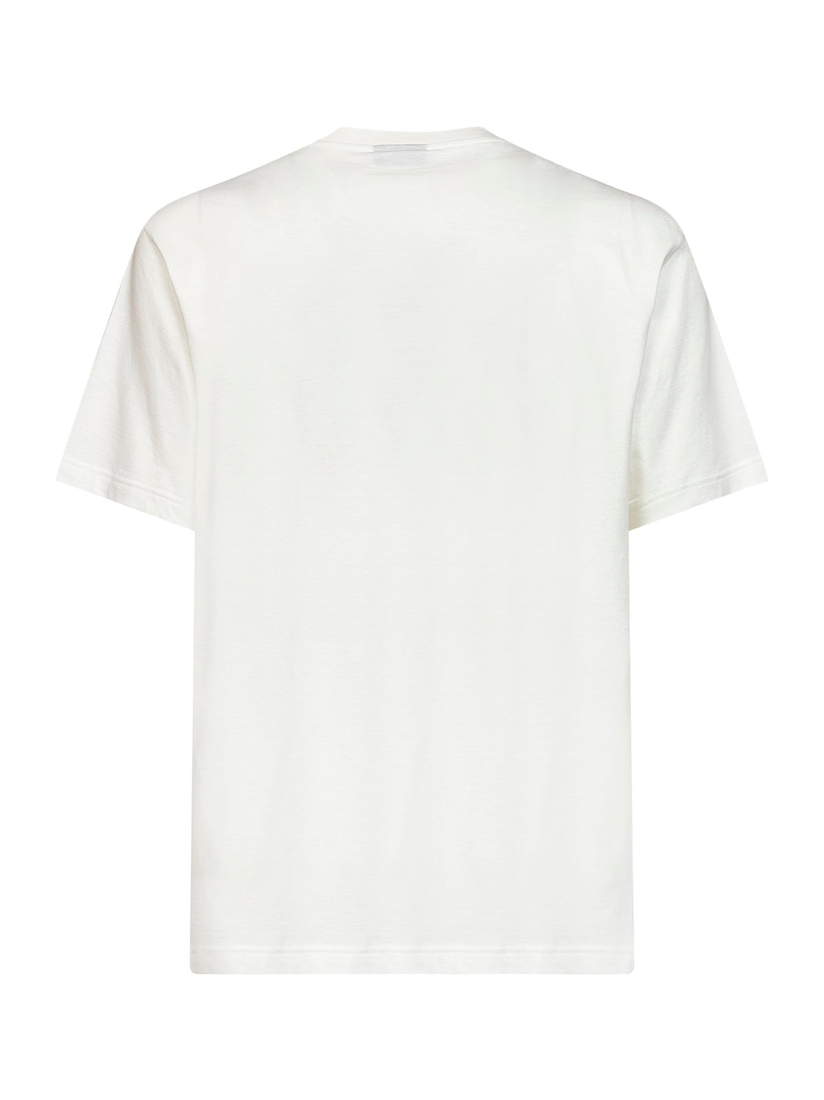 Gucci Men Chalk Printed Silk Blend Jersey T-Shirt