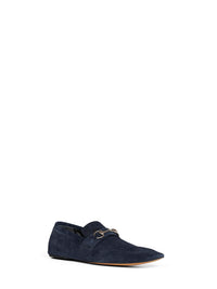 Gucci Men Blue Ragazzo Suede Loafers