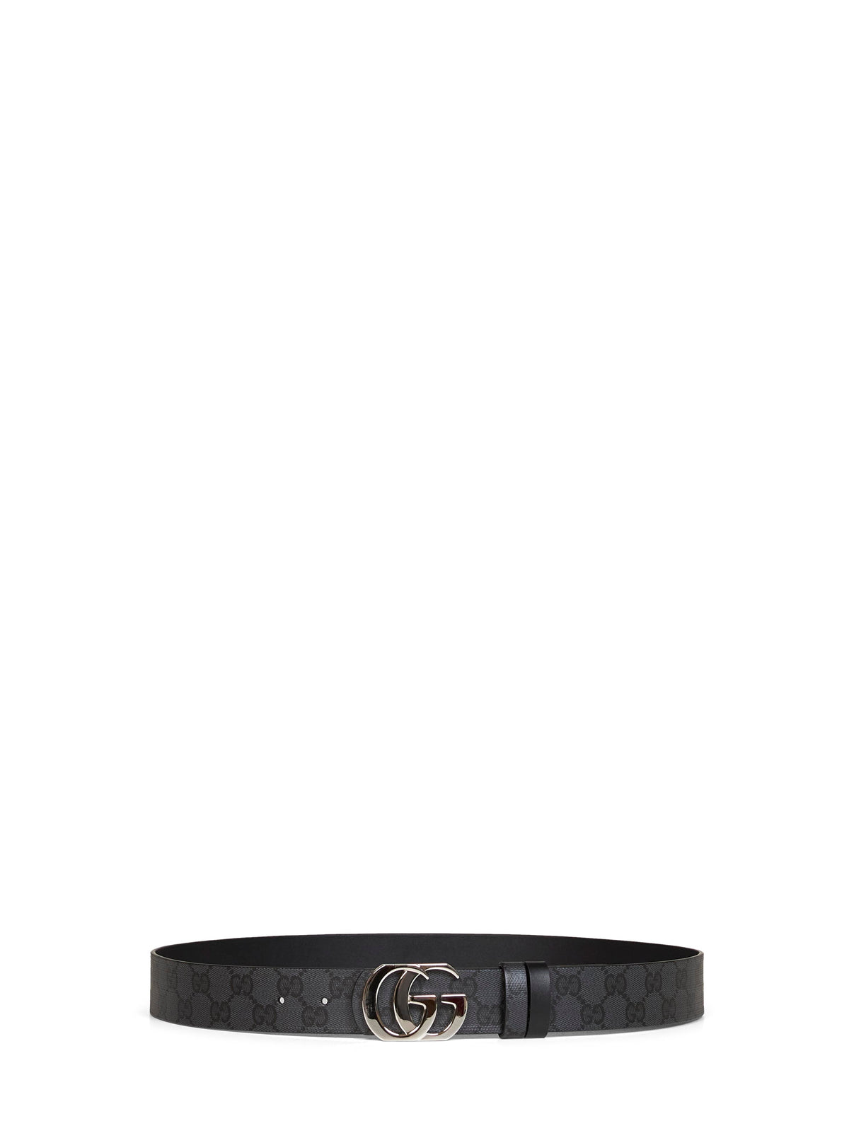 Gucci Men Black Cut Gg Marmont Reversible Belt