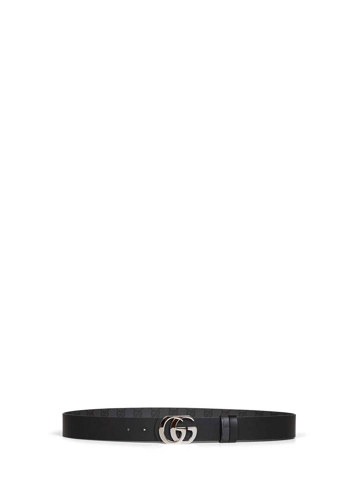 Gucci Men Black Cut Gg Marmont Reversible Belt