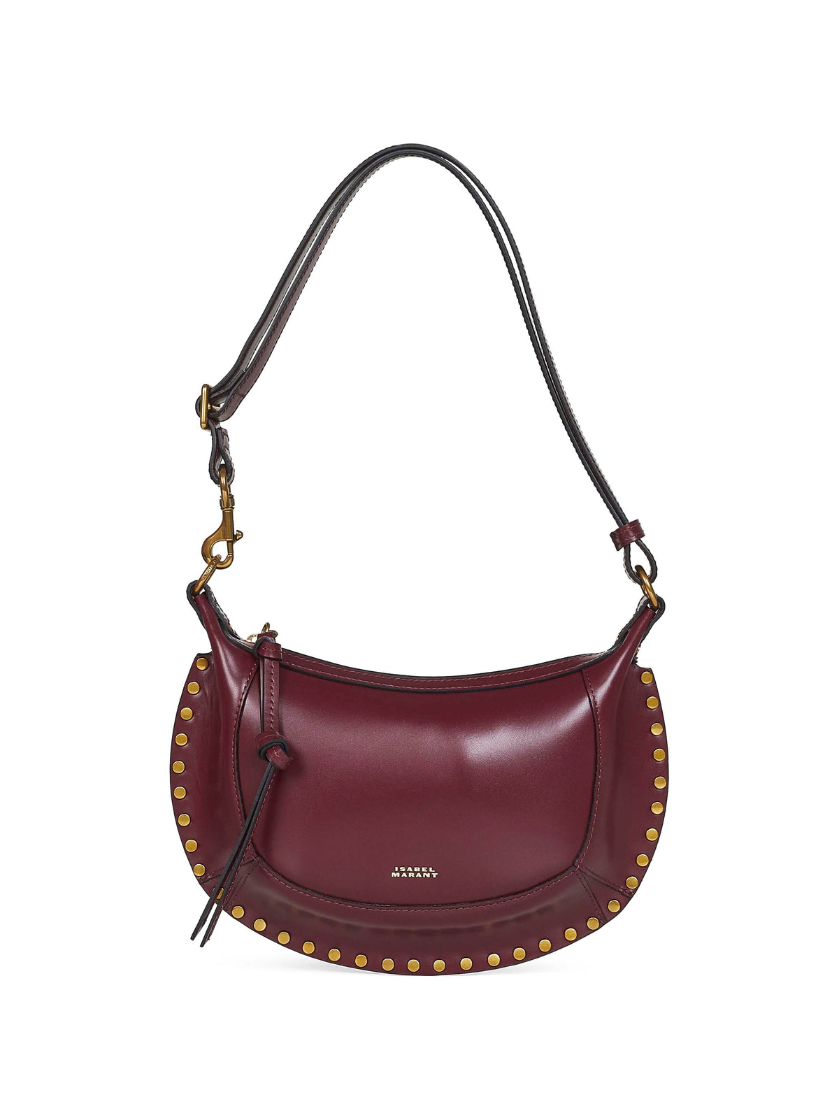 Isabel Marant Women Burgundy Oskan Moon Shoulder Bag
