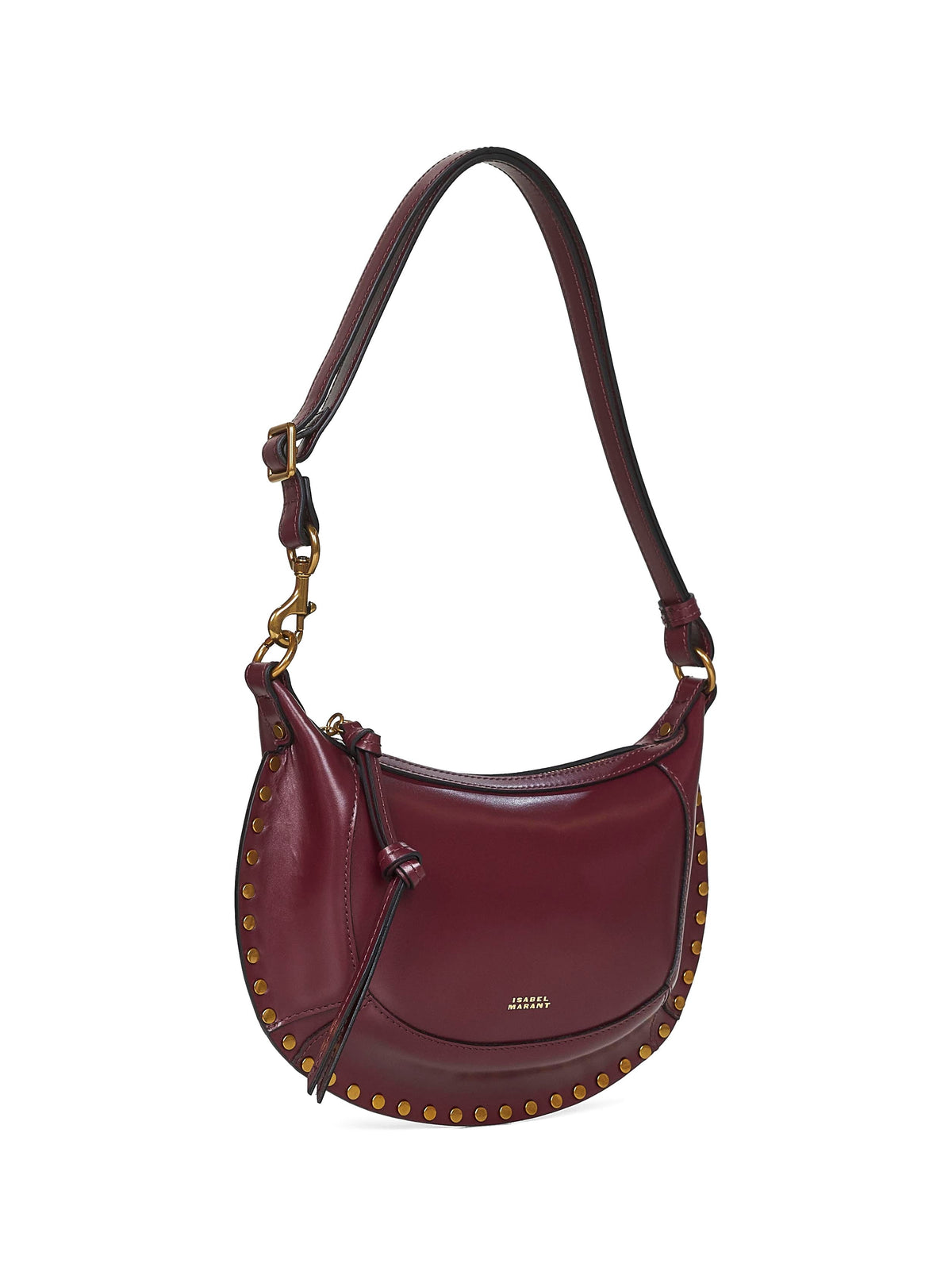 Isabel Marant Women Burgundy Oskan Moon Shoulder Bag
