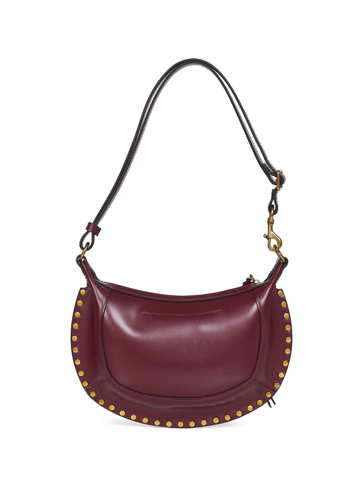 Isabel Marant Women Burgundy Oskan Moon Shoulder Bag