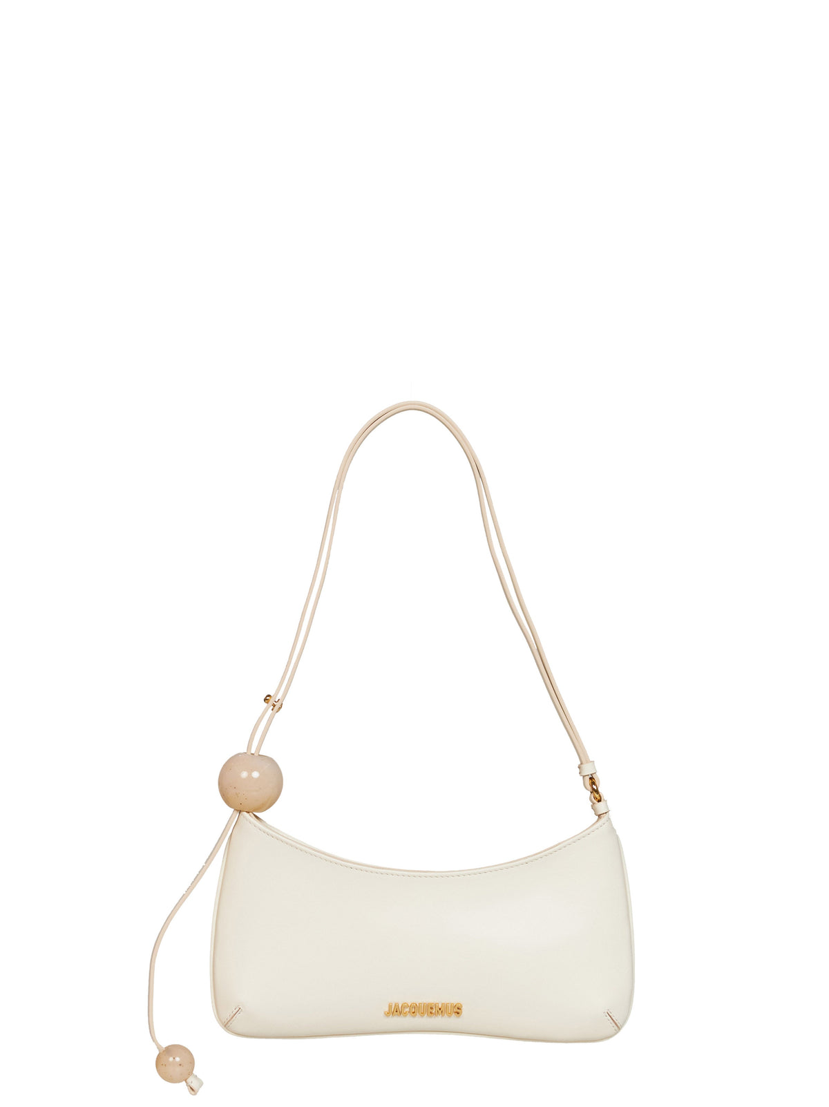Jacquemus Women Ivory The Bisou Perle Beaded Shoulder Bag