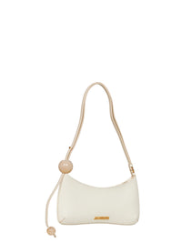Jacquemus Women Ivory The Bisou Perle Beaded Shoulder Bag