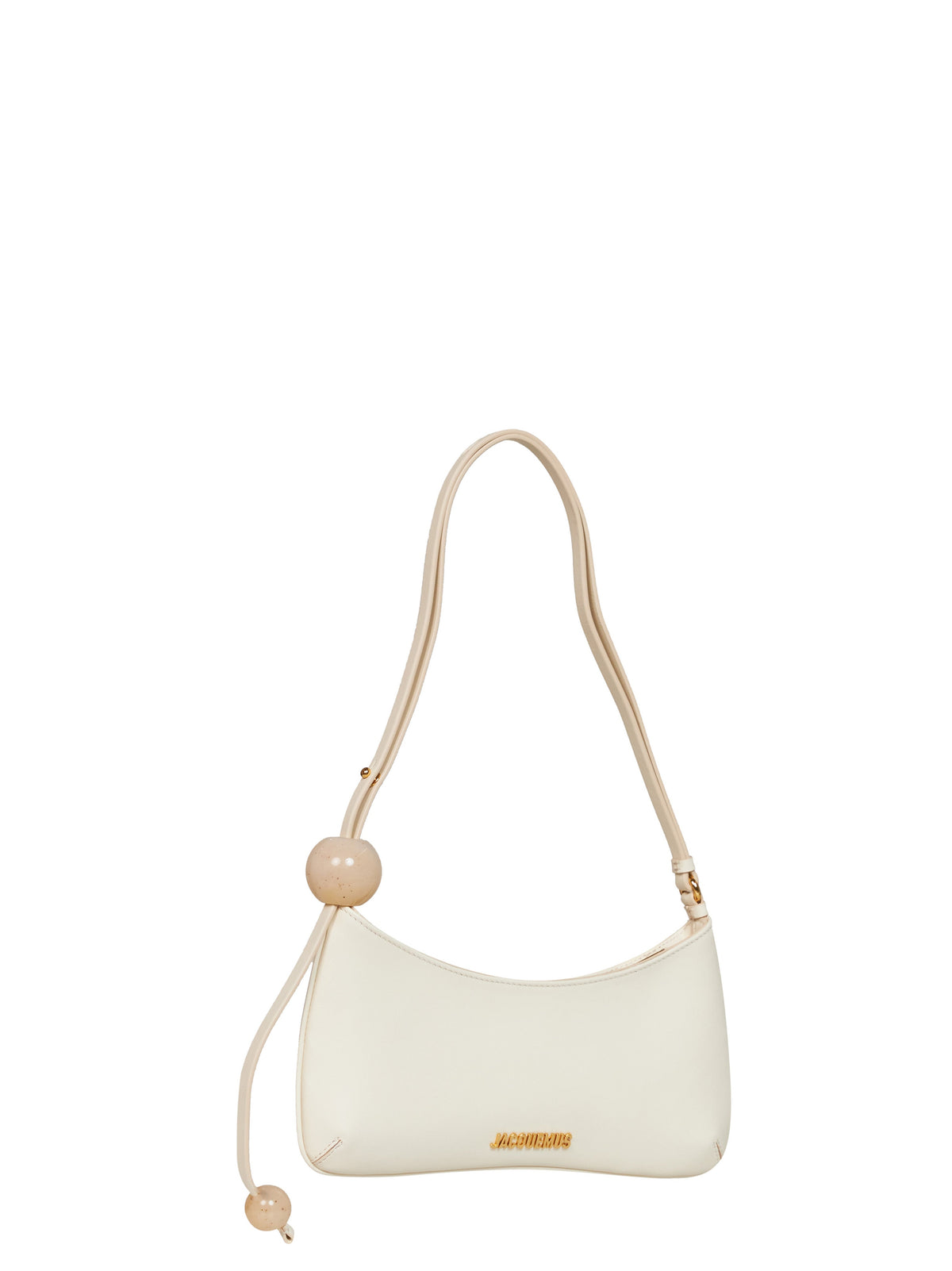 Jacquemus Women Ivory The Bisou Perle Beaded Shoulder Bag