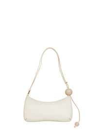 Jacquemus Women Ivory The Bisou Perle Beaded Shoulder Bag