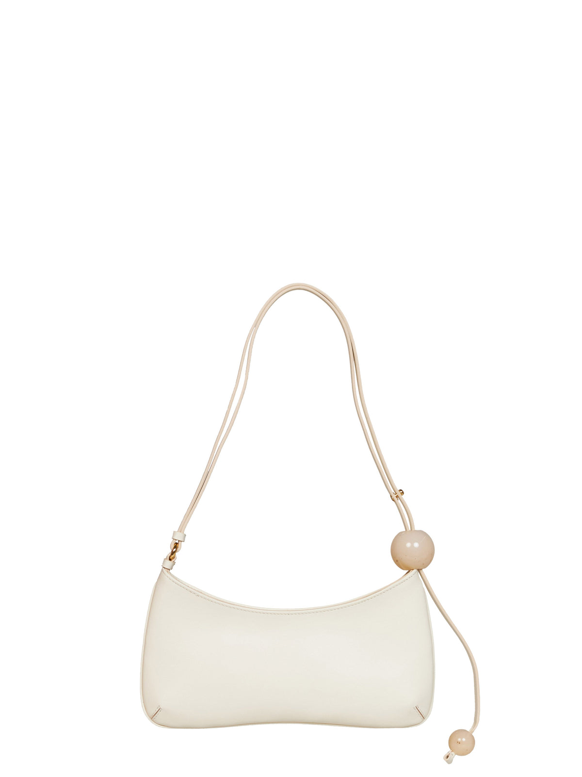Jacquemus Women Ivory The Bisou Perle Beaded Shoulder Bag