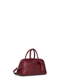 Jacquemus Women Burgundy The Small Turismo Handbag