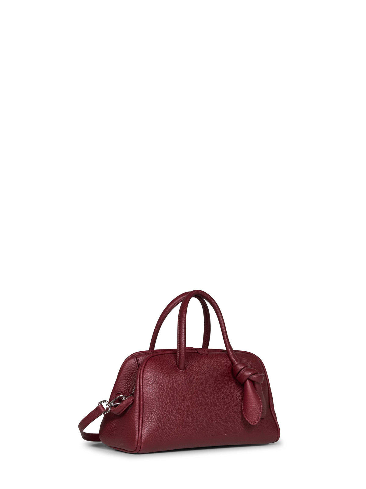 Jacquemus Women Burgundy The Small Turismo Handbag