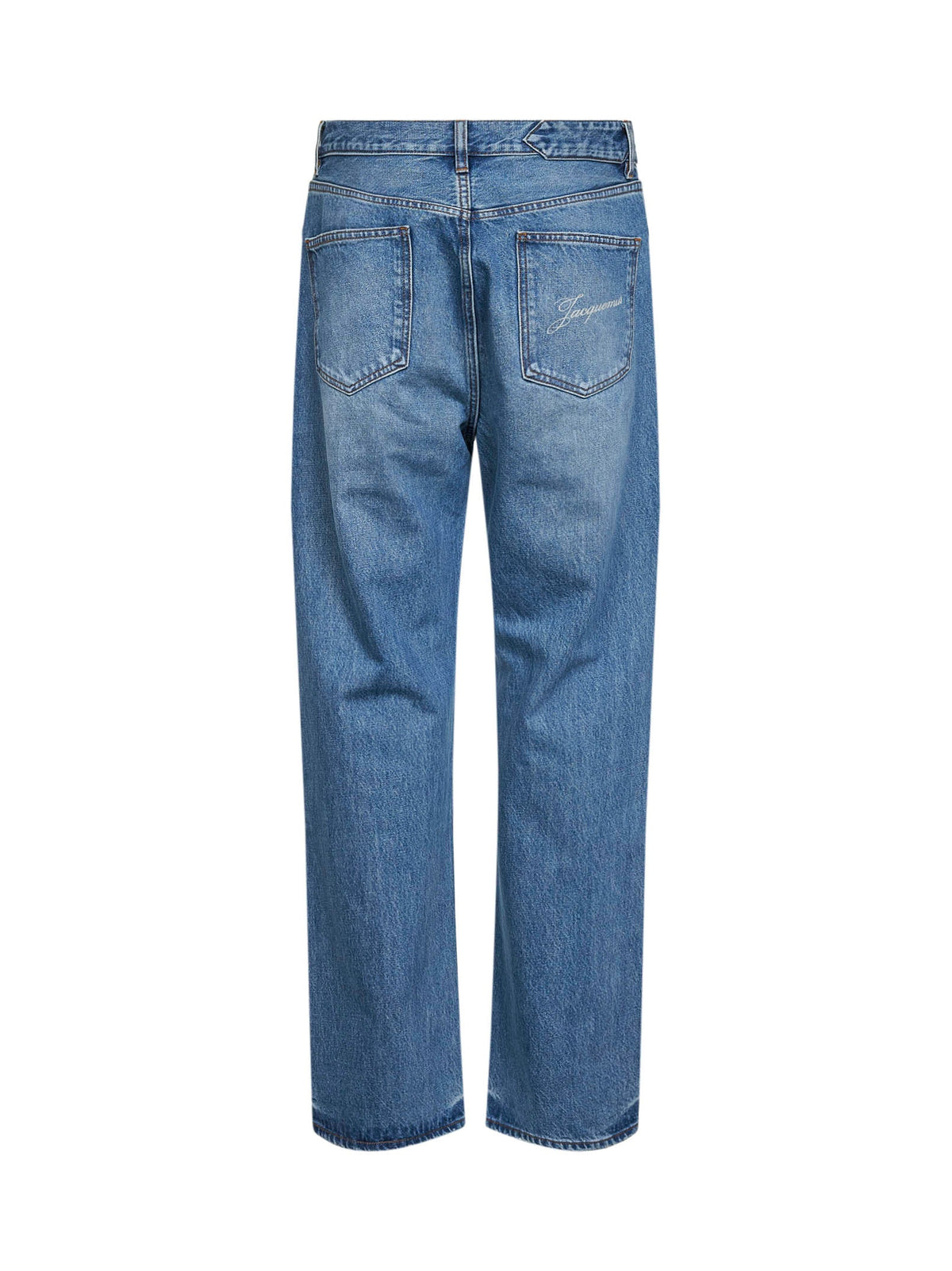 JACQUEMUS Jacquemus Men Blue The Straight De-Nîmes Denim Jeans<Br/>