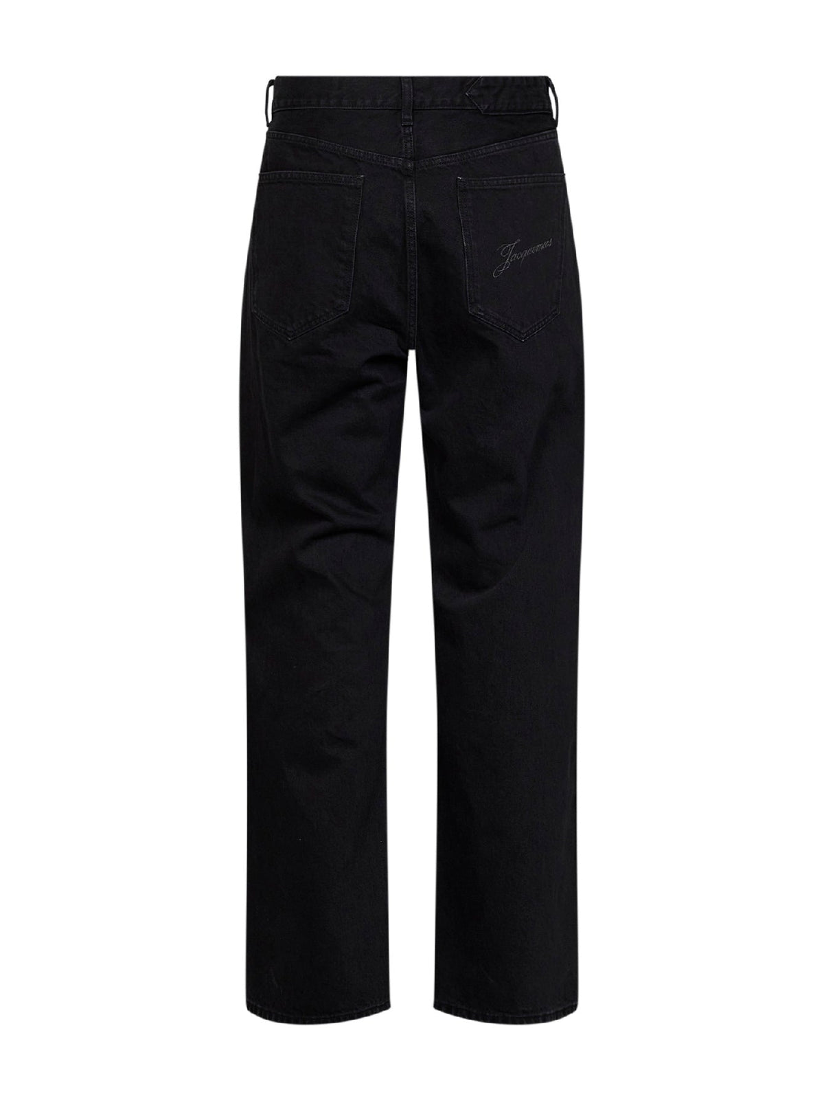 Jacquemus Men Black The Straight De-Nîmes Washed Denim Jeans